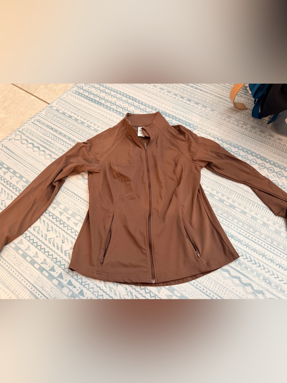Women’s Chocolate Brown Zip-Up Utility Jacket
